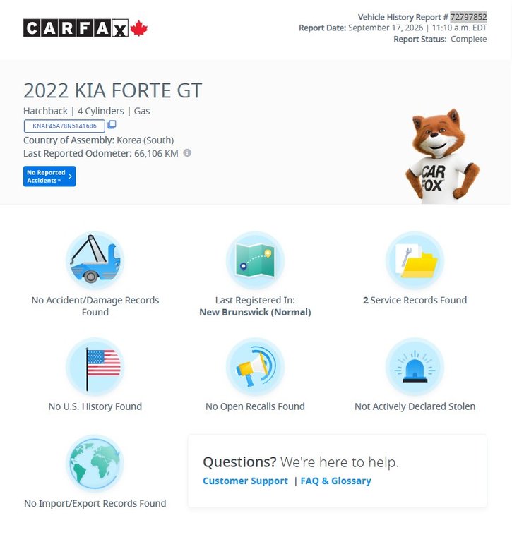 2022 Kia Forte5 GT Leather | Sunroof | Cam | Htd Seats&Wheel in Saint John, New Brunswick - 11 - w1024h768px