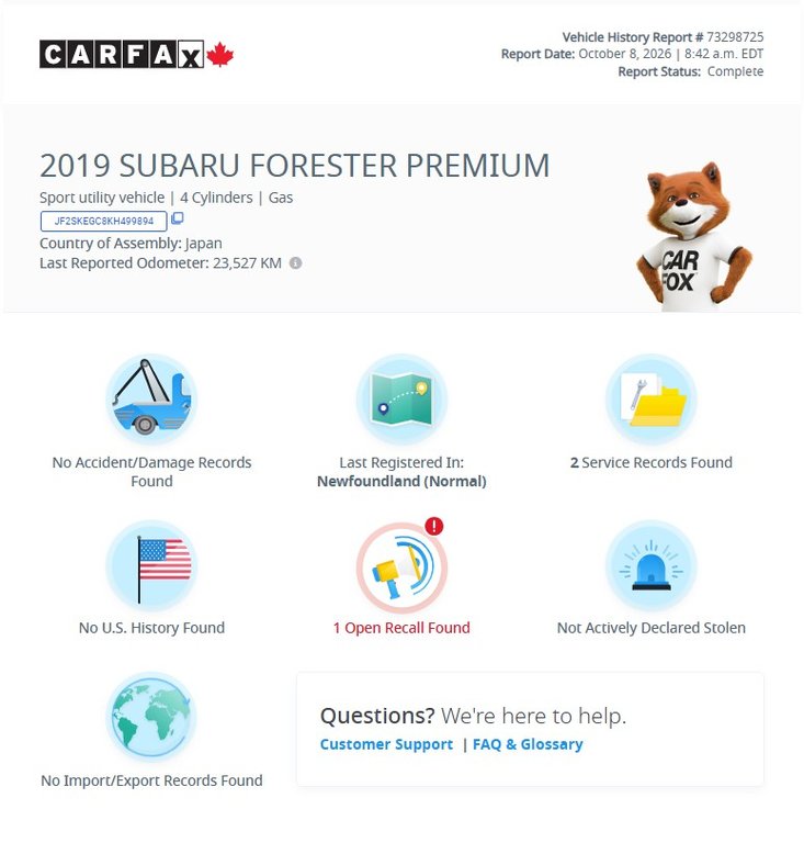 2019 Subaru Forester Touring | Leather | Roof | Nav | Cam | USB in Saint John, New Brunswick - 2 - w1024h768px
