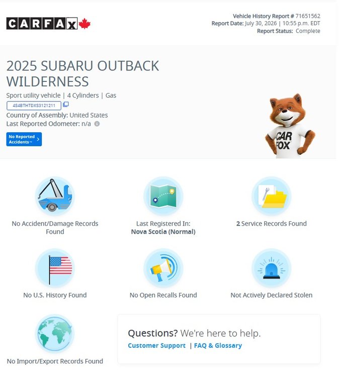 2025 Subaru OUTBACK Wilderness | Roof | Cam | USB | HtdWheel in Saint John, New Brunswick - 2 - w1024h768px