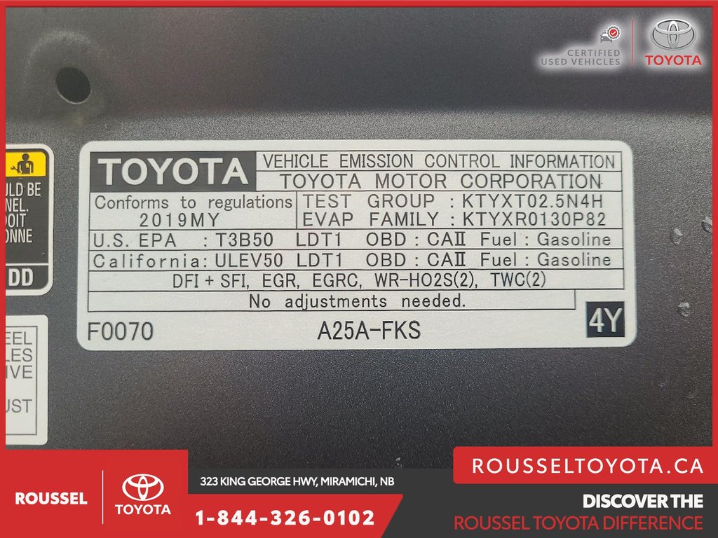 2019 Toyota RAV4 XLE in Miramichi, New Brunswick - 6 - w1024h768px