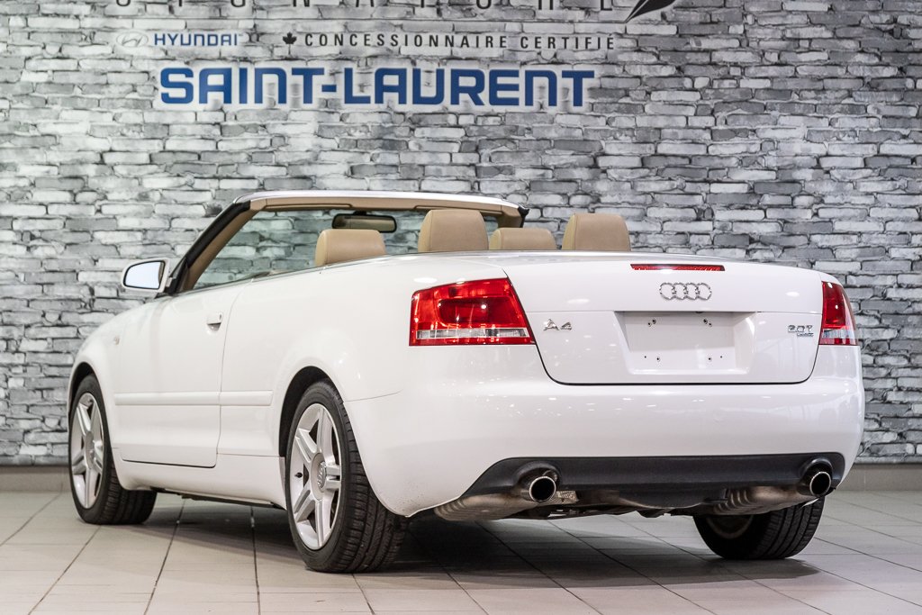 Audi A4 2.0T CONVERTIBLE BAS KILOMETRAGE 2007 à Montréal, Québec - 11 - w1024h768px