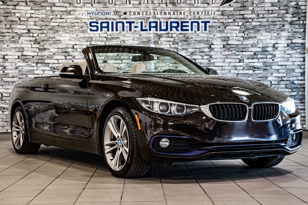 BMW 4 Series 430i xDrive AWD TOIT RIGIDE DÉCAPOTABLE NAVIGATION 2018 à Montréal, Québec - 9 - w1024h768px