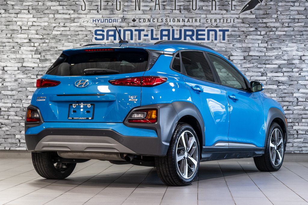 Hyundai Kona ULTIMATE AWD TOIT OUVRANT NAVIGATION BLUELINK CUIR 2018 à Montréal, Québec - 17 - w1024h768px