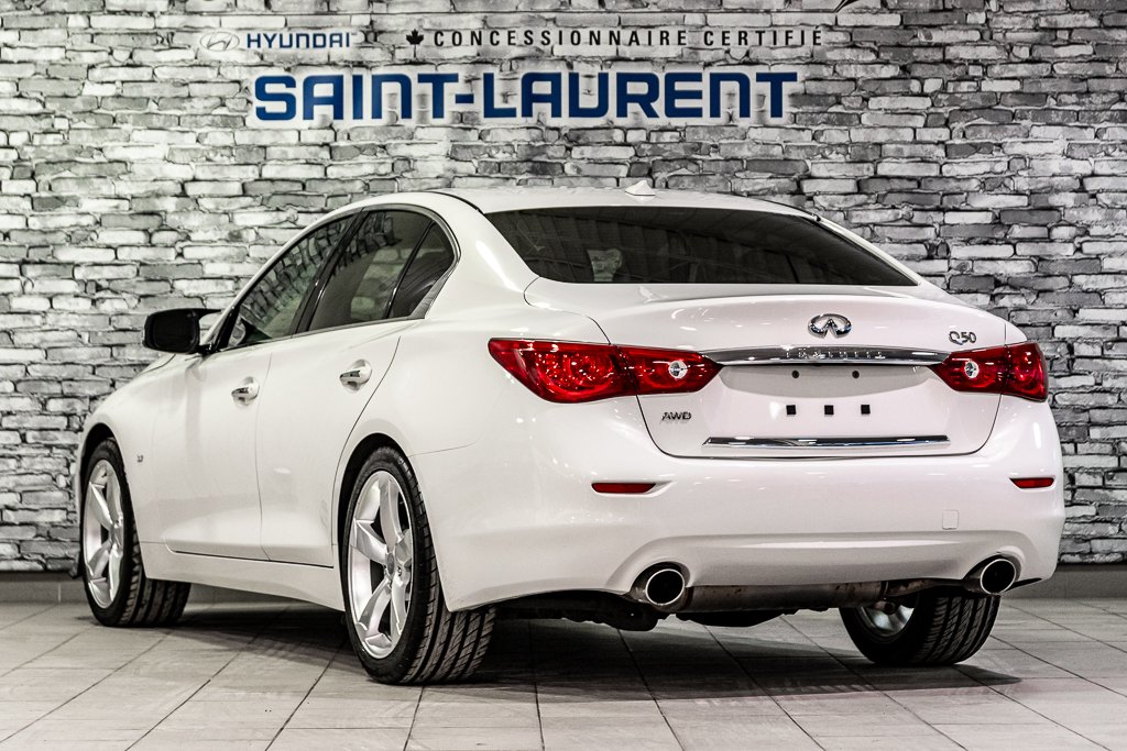 Infiniti Q50 SPORT V6 3.7L AWD CAMERA CUIR VITRES TEINTÉES 2015 à Montréal, Québec - 11 - w1024h768px