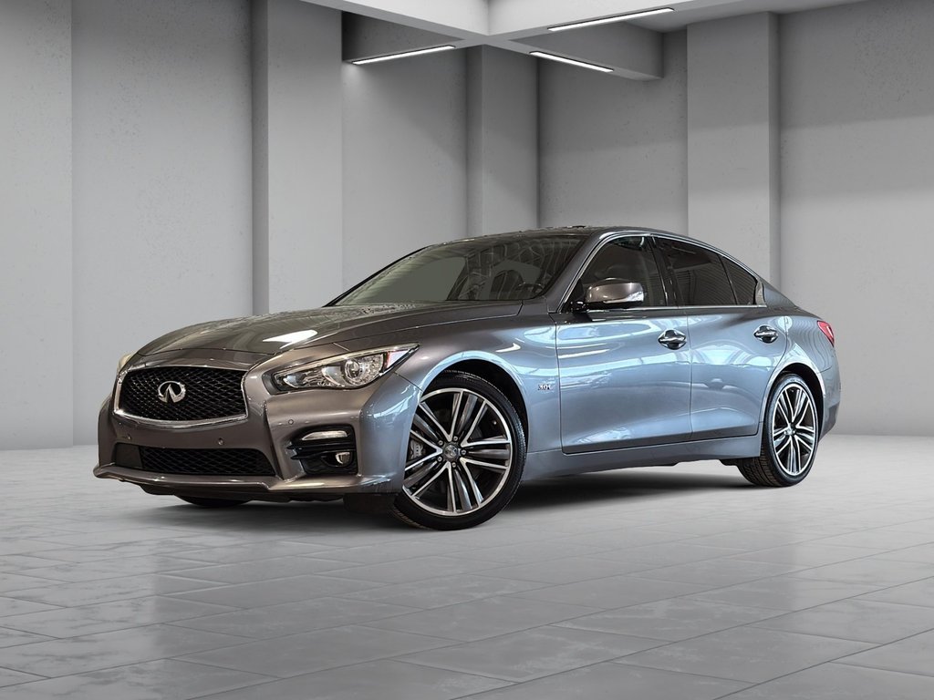 Infiniti Q50 3.0T SPORT AWD TOIT CUIR CHAUFFANTS CAM NAVI 2016 à Montréal, Québec - 1 - w1024h768px