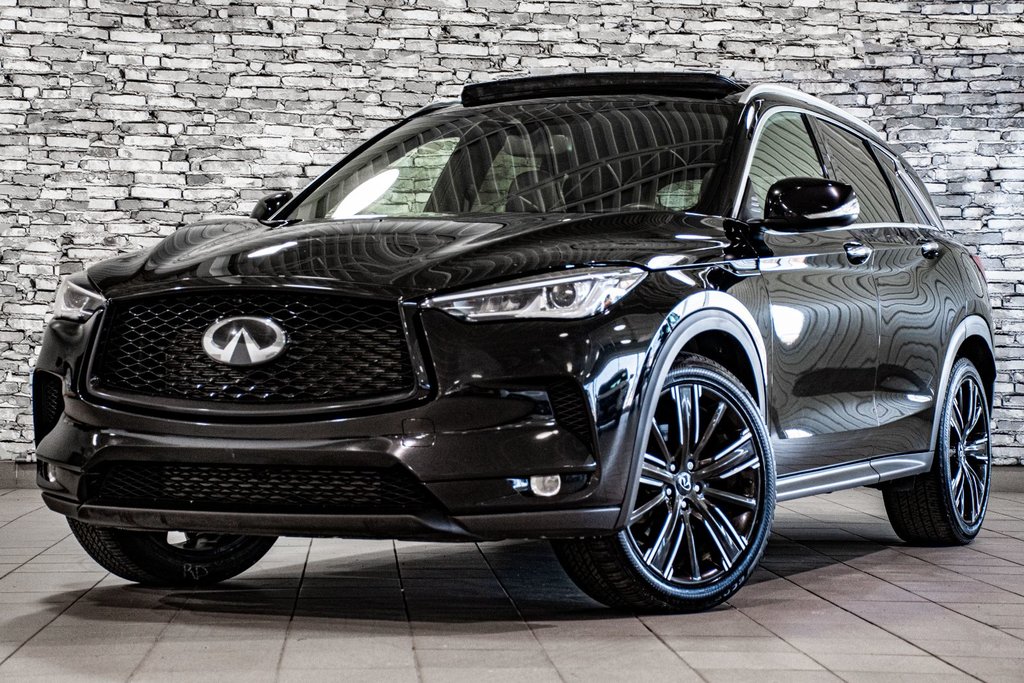 2022 Infiniti QX50 LUXE I-LINE KEYLESS CUIR TOIT CAMERA CARPLAY in Montréal, Quebec - 1 - w1024h768px