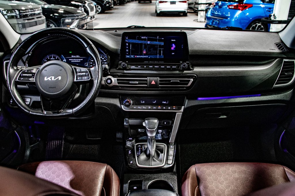 Kia Seltos SX TURBO AWD TOIT OUVRANT NAVIGATION CAMERA MAGS 2022 à Montréal, Québec - 8 - w1024h768px