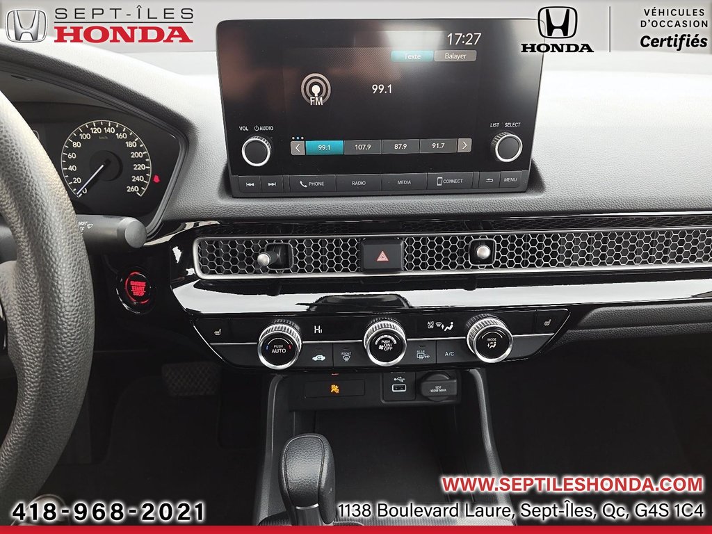 Honda Civic Sedan LX 2022 à Sept-Iles, Québec - 17 - w1024h768px