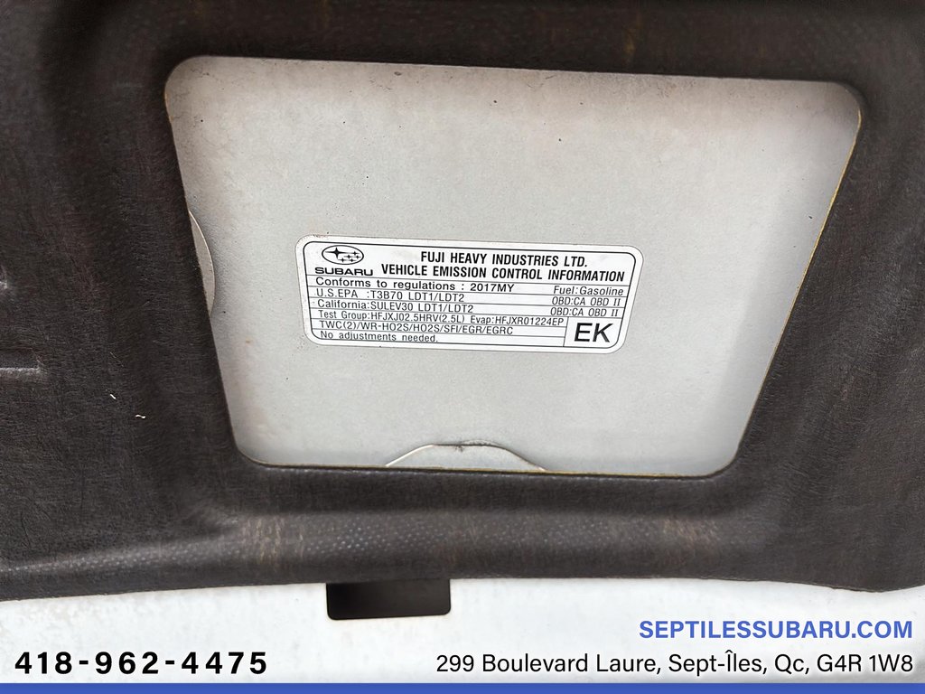 Subaru Forester I Convenience 2017 à Sept-Iles, Québec - 8 - w1024h768px