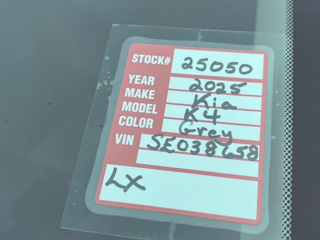 2025 Kia K4 LX | Cam | USB | XM | HtdSeats | Warranty to 2029 in Amherst, Nova Scotia - 11 - w1024h768px