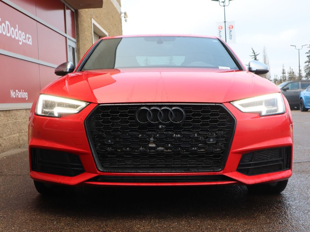 2018 Audi S4 SEDAN PROGRESSIV IN RED EQUIPPED WITH A 3.0L TURBO V6 , QUATTRO AWD , 8SPD AUTO , LEATHER HEATED SEATS , PREMIUM AUDIO , DUAL ZONE AC-1