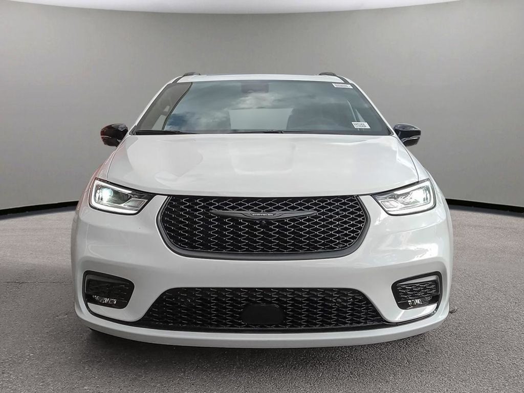 2024 Chrysler Pacifica Hybrid PREMIUM S IN BRIGHT WHITE EQUIPPED WITH A 3.6L HYBRID V6 , FWD , EFLITE CVT AUTO , NAPPA LEATHER HEATED SEATS + SW , S APPEARANC-1