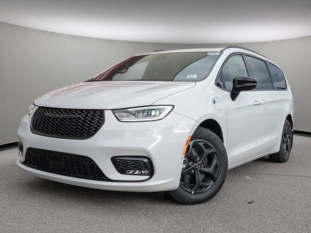 2024 Chrysler Pacifica Hybrid PREMIUM S IN BRIGHT WHITE EQUIPPED WITH A 3.6L HYBRID V6 , FWD , EFLITE CVT AUTO , NAPPA LEATHER HEATED SEATS + SW , S APPEARANC-0