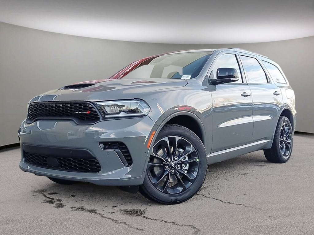 2025 Dodge Durango GT+ IN DESTROYER GREY EQUIPPED WITH A 3.6L V6 , AWD , 8SPD TF AUTO , BLACKTOP PCKG , 20INCH RIMS , PERF HOOD , BSM/RCPD , PWR SE-0