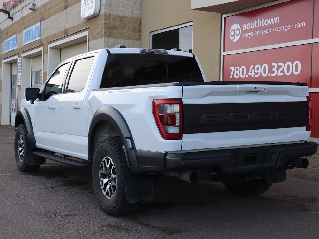 2022 Ford F-150 RAPTOR IN WHITE EQUIPPED WITH A HIGH OUTPUT 3.5L TURBO V6 , 4X4 , 10SPD AUTO , LEATHER HEATED/VENTED BUCKET SEATS , PREMIUM AUDI-7