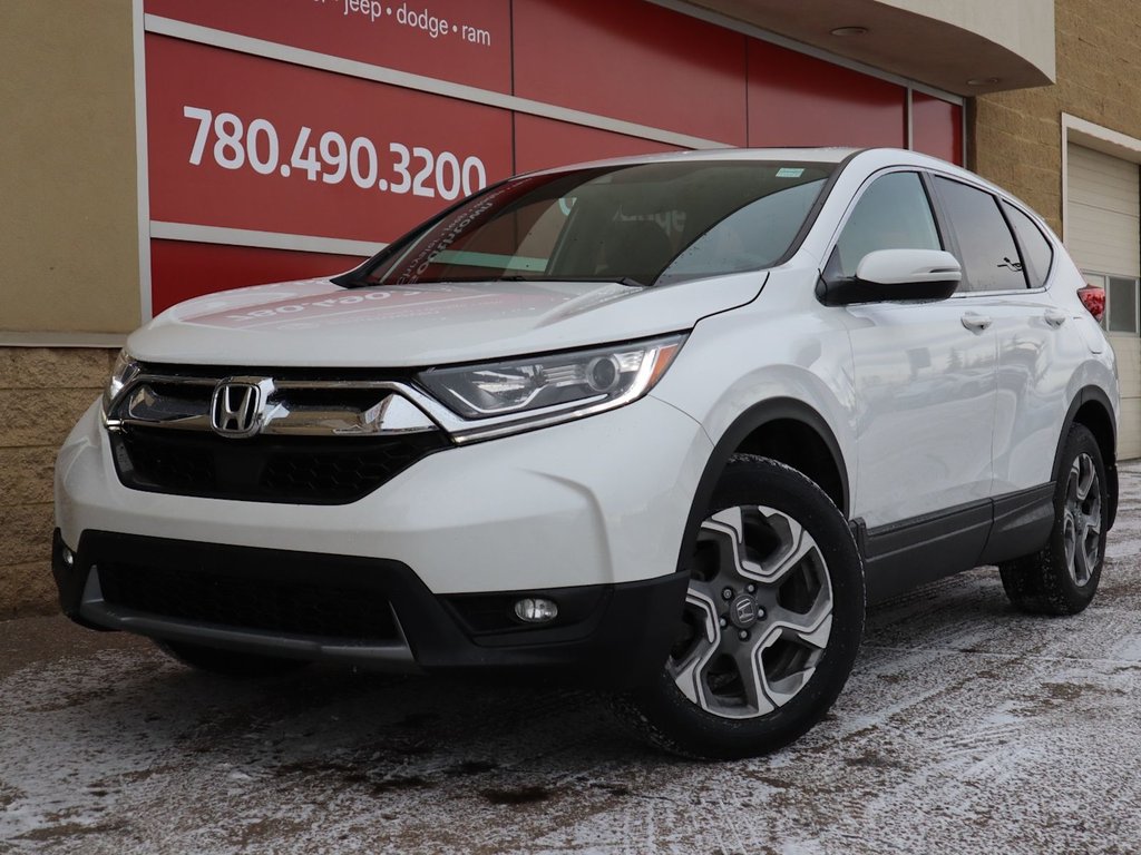 2019 Honda CR-V EX IN WHITE EQUIPPED WITH A FUEL EFFICIENT 1.5L TURBO I4 , AWD , CVT AUTO , PWR SUNROOF , LKA , SW CONTROLS , BACKUP CAM , HEATE-0