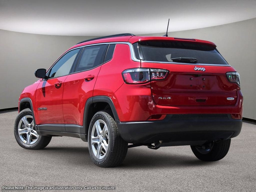 2024 Jeep Compass NORTH IN RED HOT PEARL EQUIPPED WITH A 2.0L TURBO I4 , 4X4 , 8SPD AUTO , POWER LIFTGATE , 10.1INCH TOUCHSCREEN W/NAV , POWER DRI-3