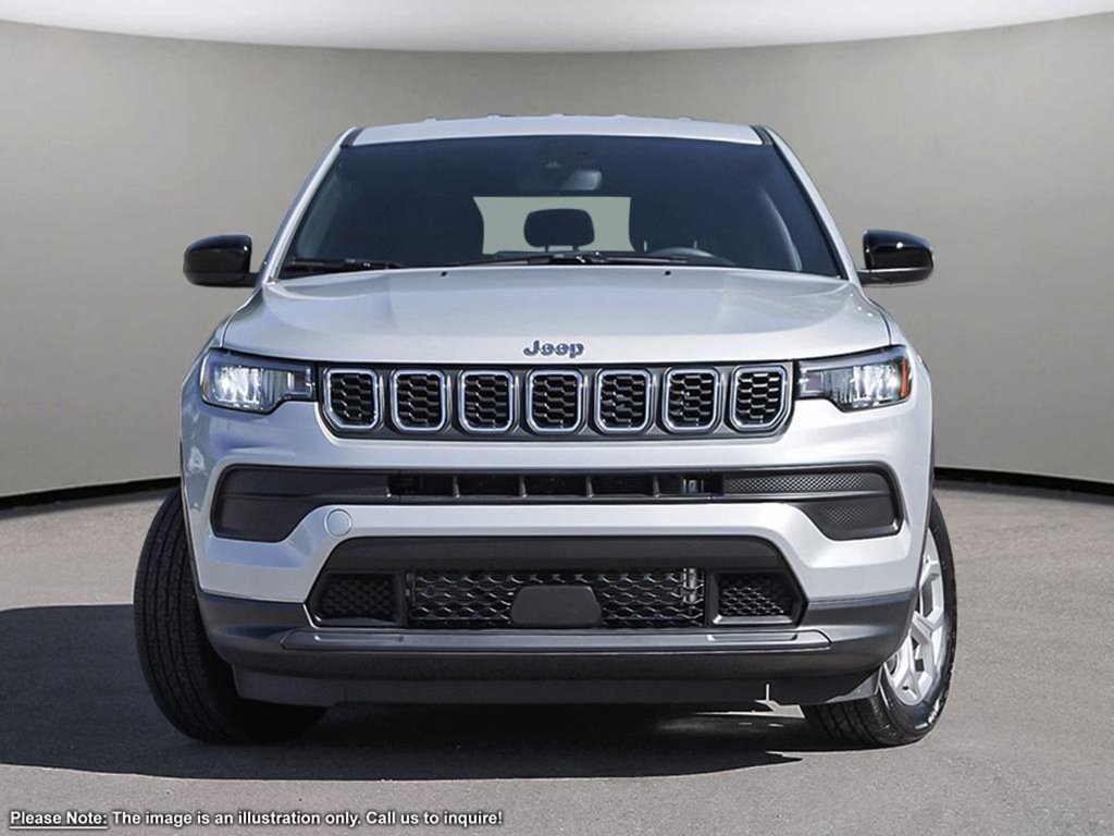 2025 Jeep Compass SPORT IN SILVER METALLIC EQUIPPED WITH A 2.0L TURBO I4 , 4X4 , 8SPD AUTO , TERRAIN MGMT , FCW , ACTIVE LANE MGMT , BACKUP CAM ,-1
