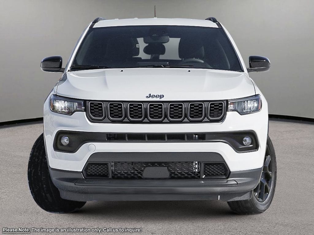 2025 Jeep Compass ALTITUDE IN BRIGHT WHITE EQUIPPED WITH A 2.0L TURBO I4 , 4X4 , 8SPD AUTO , CONVENIENCE GROUP , SUND AND SOUND GROUP , DUAL ZONE-1
