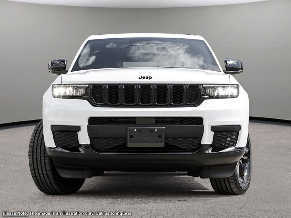 2024 Jeep Grand Cherokee L ALTITUDE IN BRIGHT WHITE EQUIPPED WITH A 3.6L V6 , 4X4 , 8SPD TF AUTO , SUNROOF , 20INCH RIMS , POWER LIFTGATE , WIRELESS CHARGI-1