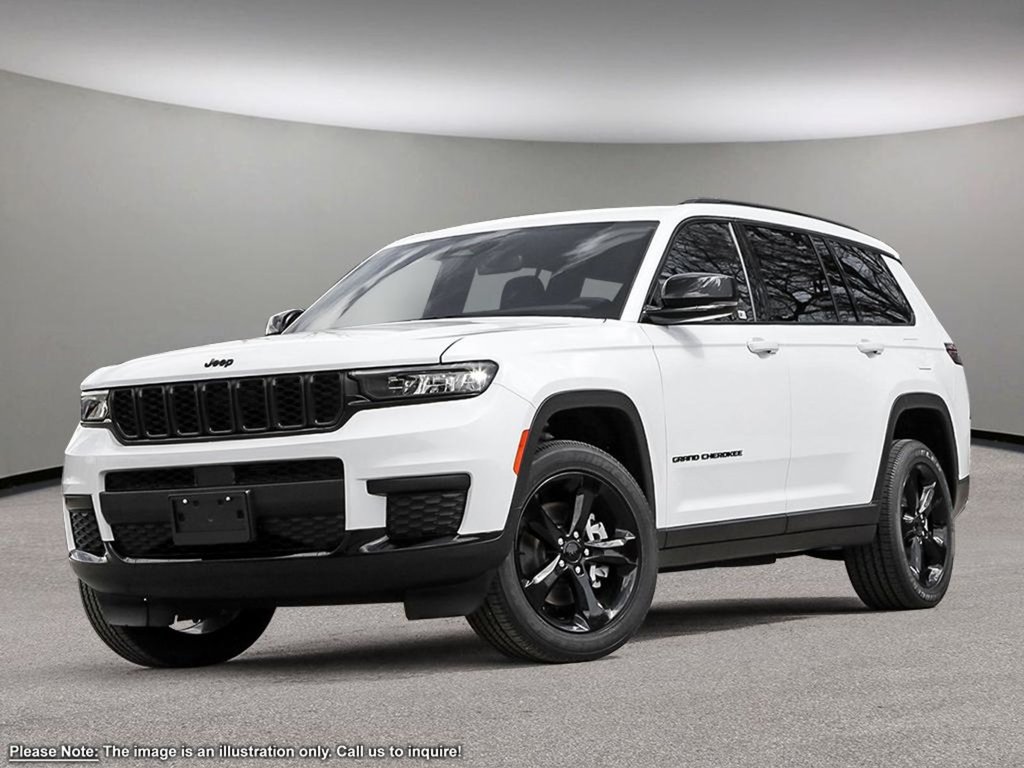 2024 Jeep Grand Cherokee L ALTITUDE IN BRIGHT WHITE EQUIPPED WITH A 3.6L V6 , 4X4 , 8SPD TF AUTO , SUNROOF , LEATHERETTE HEATED SEATS + SW , PWR LIFTGATE ,-0