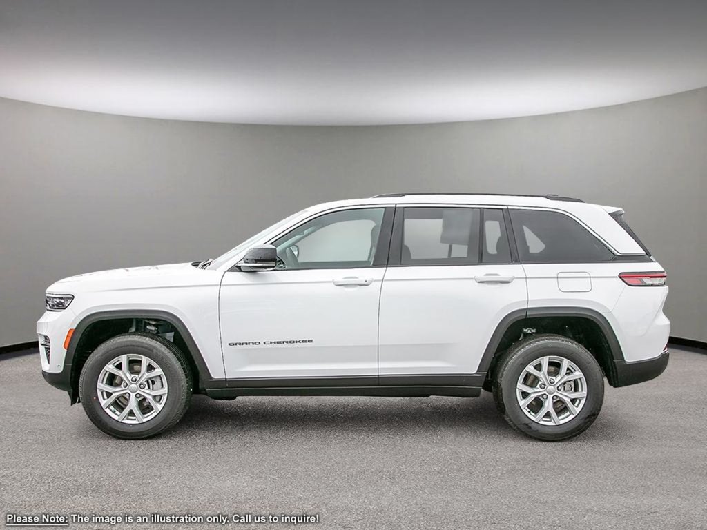 2024 Jeep Grand Cherokee DEMO SPECIAL!!! LIMITED IN BRIGHT WHITE EQUIPPED WITH A 3.6L V6 , 4X4 , 8SPD TF AUTO , PANORAMIC SUNROOF , BLACK APPEARANCE PCKG-2