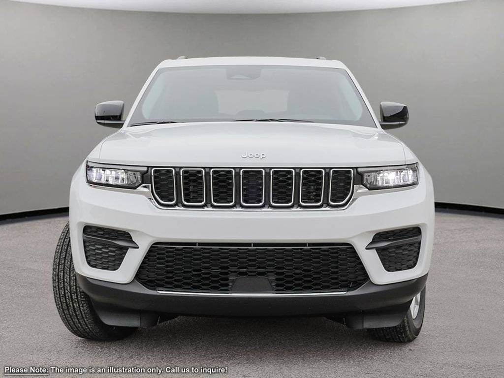 2024 Jeep Grand Cherokee LAREDO IN BRIGHT WHITE EQUIPPED WITH A 3.6L V6 , 4X4 , 8SPD TF AUTO , 18INCH RIMS , HEATED SEATS + SW , DIGITAL DASH , ADV CRUIS-1