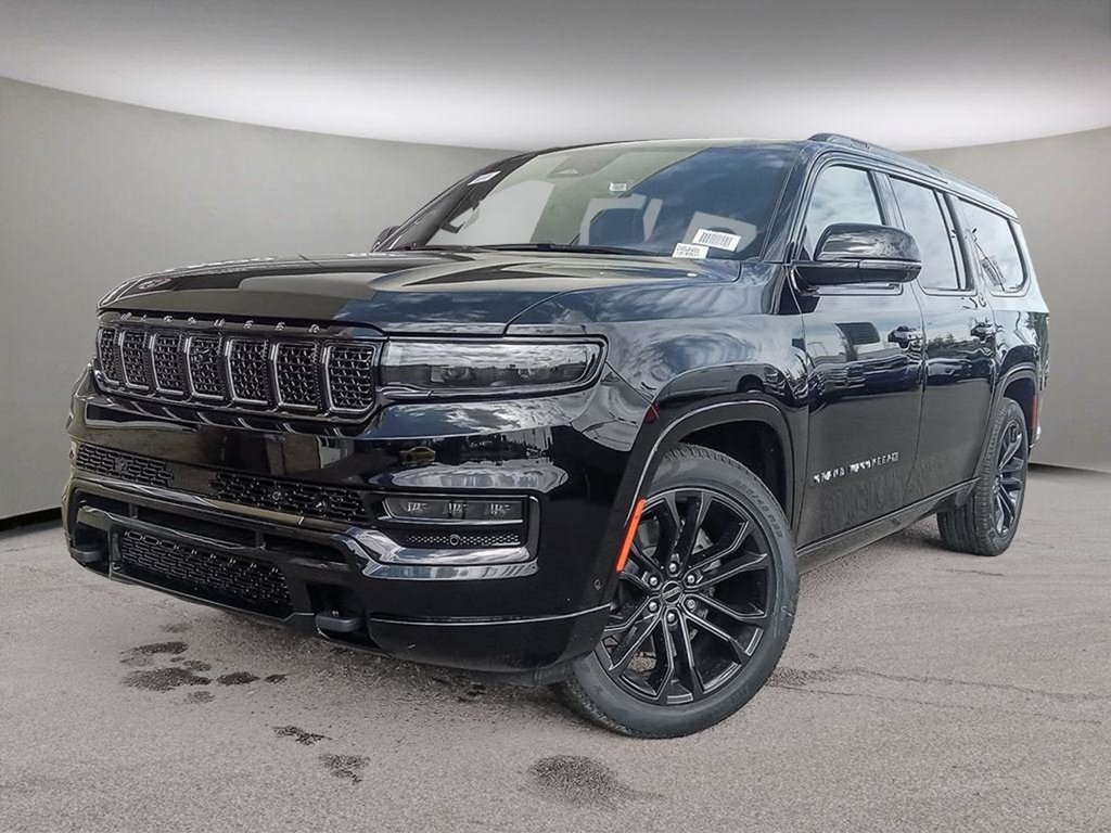 2024 Jeep Grand Wagoneer L SERIES II OBSIDIAN IN DIAMOND BLACK EQUIPPED WITH A 3.0L HURRICANE TWIN TURBO V6 , 4X4 , 8SPD AUTO , DUAL SEATBACK DVD ENTERTAIN-0