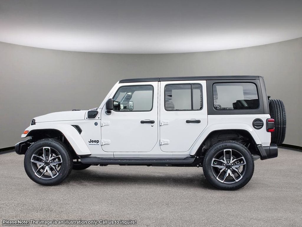 2024 Jeep Wrangler 4xe SPORT 4XE IN BRIGHT WHITE EQUIPPED WITH A 2.0L TURBO PHEV , 8SPD TF AUTO , 4X4 , MODULAR HARDTOP , LED LIGHTS , 8SPEAKER AUDIO ,-2