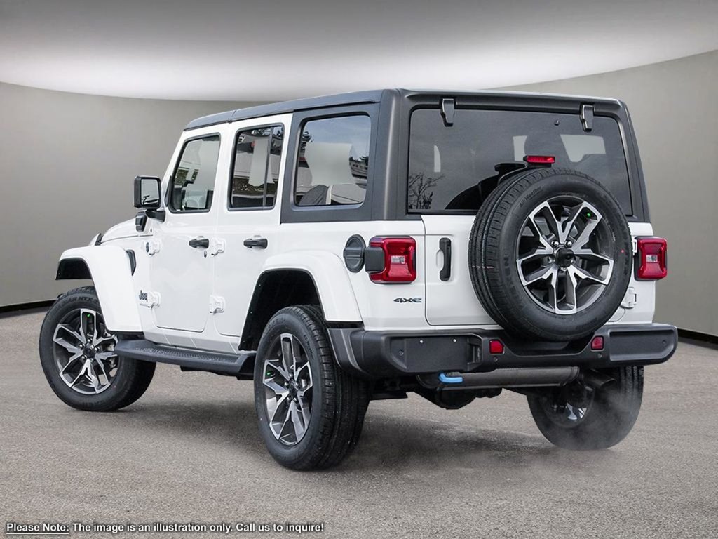 2024 Jeep Wrangler 4xe SPORT 4XE IN BRIGHT WHITE EQUIPPED WITH A 2.0L TURBO PHEV , 8SPD TF AUTO , 4X4 , MODULAR HARDTOP , LED LIGHTS , 8SPEAKER AUDIO ,-3