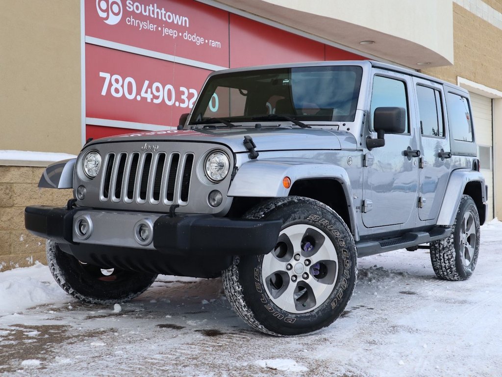 2017 Jeep Wrangler Unlimited UNLIMITED SAHARA IN BILLET METALLIC EQUIPPED WITH A 3.6L V6 , 4X4 , 5SPD AUTO , TRAILER TOW , LED LIGHTING , CONNECTIVITY GROUP-0