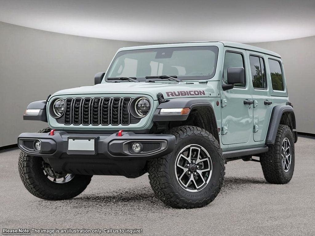 2024 Jeep Wrangler RUBICON IN EARL GREY EQUIPPED WITH A 3.6L V6 , 8SPD TF AUTO , 4X4 , 17INCH RIMS , FREEDOM HARDTOP , REMOTE START , HEATED SEATS-0