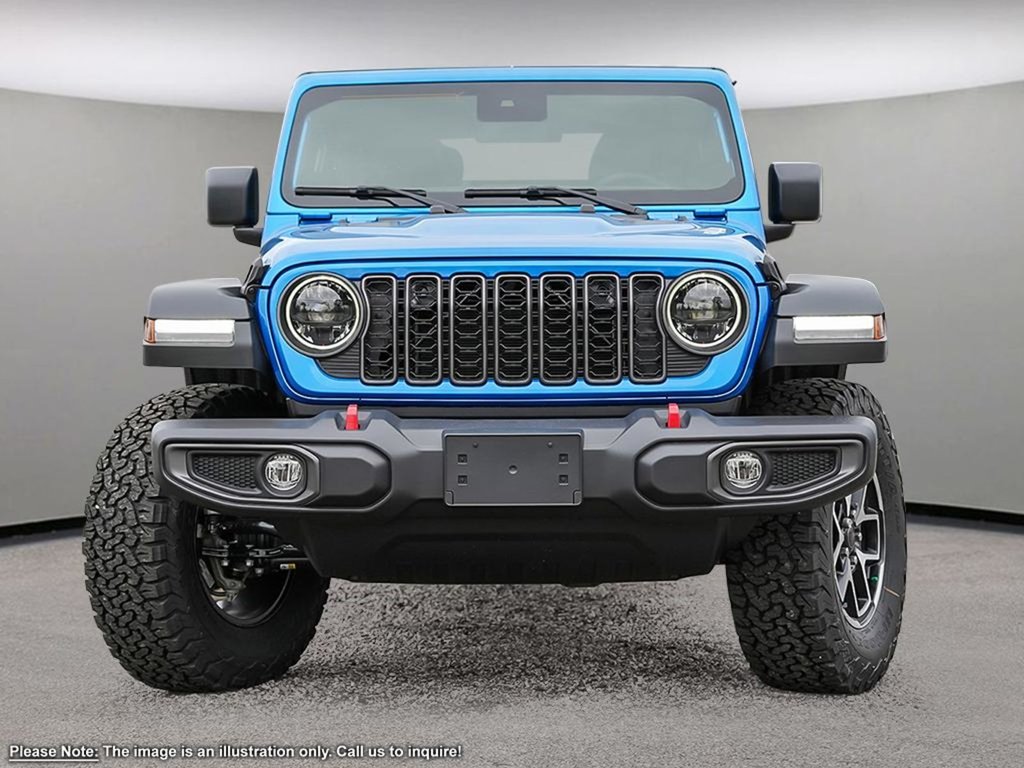 2024 Jeep Wrangler RUBICON IN HYDRO BLUE EQUIPPED WITH A 3.6L V6 , 4X4 , 8SPD TF AUTO , 17INCH RIMS , FREEDOM HARDTOP , ADV CRUISE , HEATED SEATS +-1