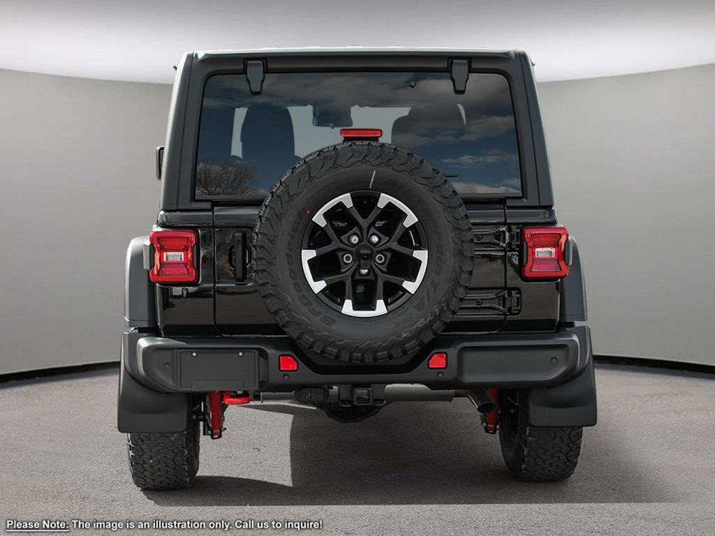 2024 Jeep Wrangler RUBICON IN BLACK EQUIPPED WITH A 3.6L V6 , 4X4 , 8SPD TF AUTO , HARDTOP , CONVENIENCE GROUP , 35INCH TIRE PCKG , 8SPEAKER AUDIO-4