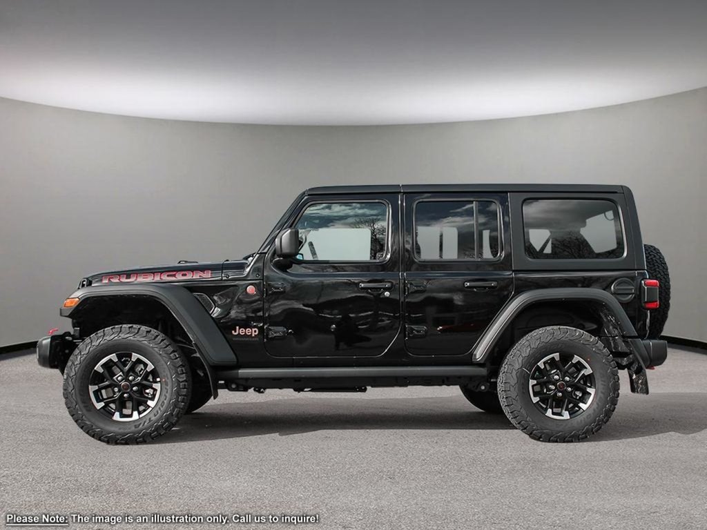 2024 Jeep Wrangler RUBICON IN BLACK EQUIPPED WITH A 3.6L V6 , 4X4 , 8SPD TF AUTO , HARDTOP , CONVENIENCE GROUP , 35INCH TIRE PCKG , 8SPEAKER AUDIO-2