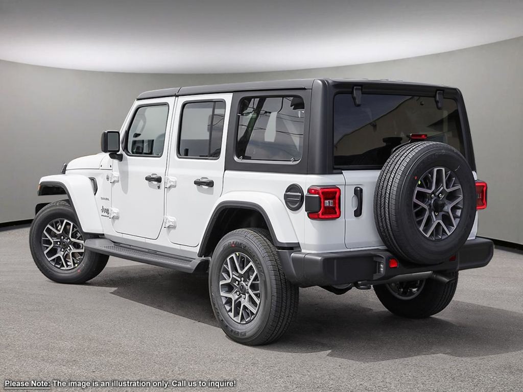 2024 Jeep Wrangler SAHARA IN BRIGHT WHITE EQUIPPED WITH A 3.6L V6 , 4X4 , 8SPD TF AUTO , 18INCH RIMS , SIDE STEPS , HARDTOP , SAFETY GROUP , MCKINL-3