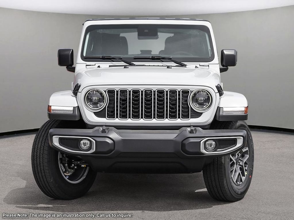2024 Jeep Wrangler SAHARA IN BRIGHT WHITE EQUIPPED WITH A 3.6L V6 , 4X4 , 8SPD AUTO , SIDE STEPS , SAFETY GROUP , TECH GROUP , NAV , TRAILER TOW/HD-1