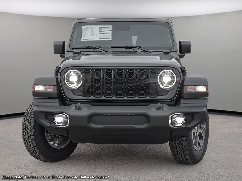 2024 Jeep Wrangler SPORT IN GRANITE METALLIC EQUIPPED WITH A 3.6L V6 , 4X4 , 8SPD TF AUTO , 17INCH RIMS , SAFETY GROUP , TECH GRUOP , CONVENIENCE G-1