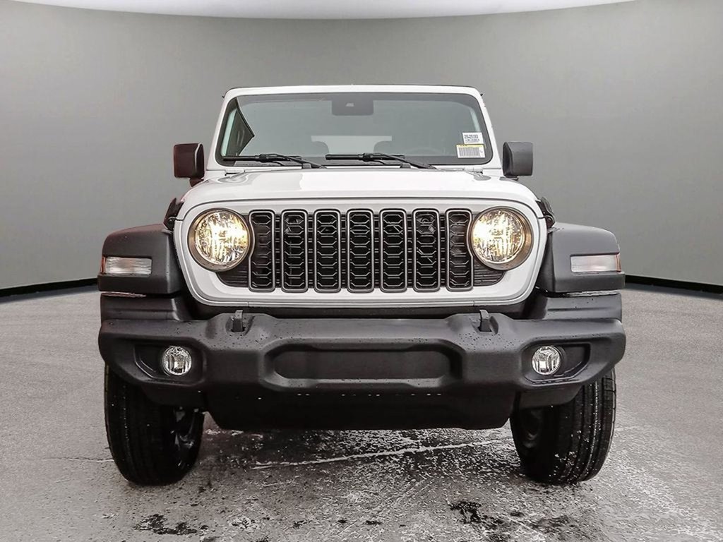 2025 Jeep Wrangler SPORT S IN BRIGHT WHITE EQUIPPED WITH A 2.0L TURBO I4 , 4X4 , 8SPD TF AUTO , HARDTOP , CONVENIENCE GROUP , HEATED SEATS + SW , D-1