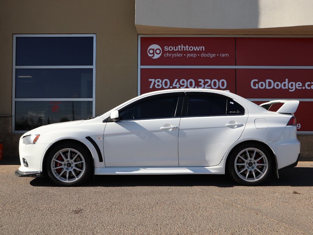 2014 Mitsubishi Lancer Evolution EVO MR IN WHITE EQUIPPED WITH A 2.0L TURBO I4 , AWD , 6SPD AUTO , PADDLE SHIFTERS , LEATHER HEATED SEATS , AC , CRUISE , PREMIUM-6