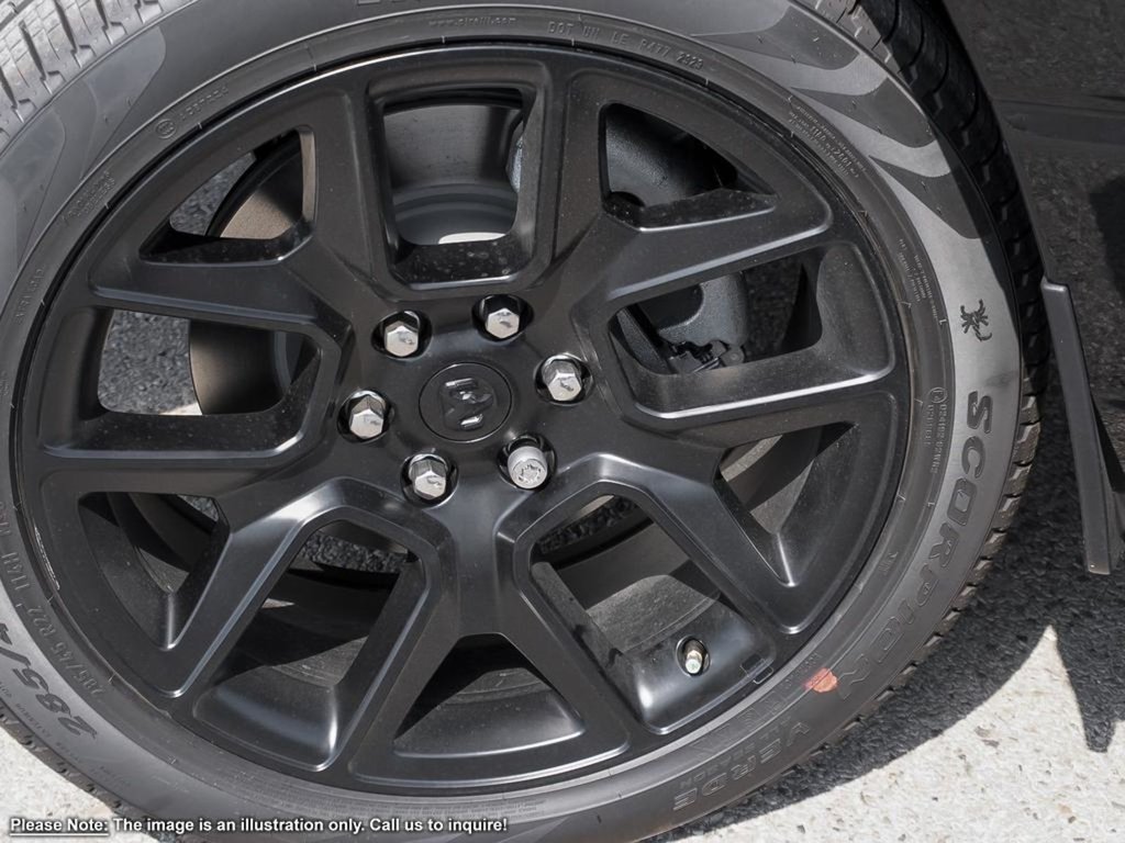 2024 Ram 1500 SPORT IN DIAMOND BLACK EQUIPPED WITH A 5.7L HEMI V8 W/ETORQUE , 4X4 , 8SPD AUTO , 22INCH RIMS , BSM/RCPD , 125L TANK , SPORT HOO-6