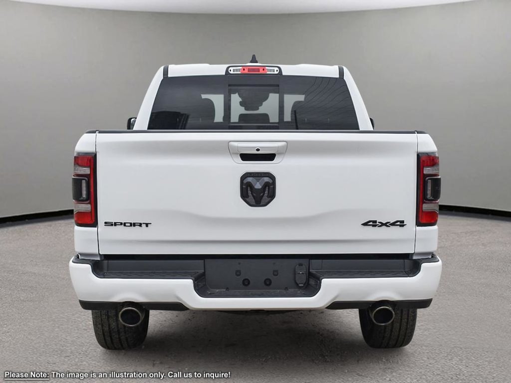 2024 Ram 1500 SPORT IN BRIGHT WHITE EQUIPPED WITH A 5.7L HEMI V8 , 4X4 , 8SPD AUTO , 22INCH RIMS , 125L TANK , BSM/RCPD , SPORT HOOD , PANORAM-4