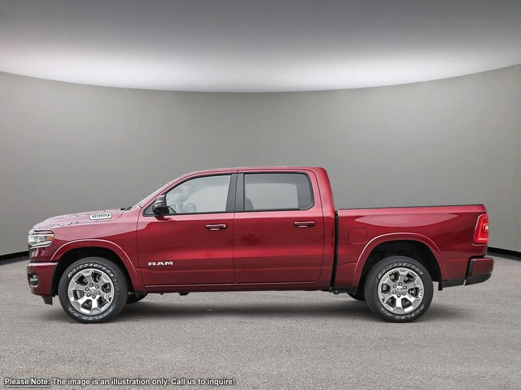 2025 Ram 1500 BIG HORN SPORT IN RED PEARL EQUIPPED WITH A 3.0L HURRICANE TWIN TURBO I6 , 4X4 , 8SPD AUTO , TONNEAU COVER , BIG HORN LEVEL 1 ,-2