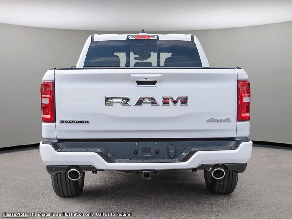 2025 Ram 1500 BIG HORN IN BRIGHT WHITE EQUIPPED WITH A 3.6L V6 W/ETORQUE , 4X4 , 8SPD AUTO , TRAILER BRAKE CONTROL , 20INCH RIMS , BIG HORN LV-4