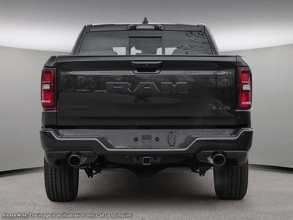 2025 Ram 1500 BIG HORN NIGHT EDITION IN DIAMOND BLACK EQUIPPED WITH A 3.6L V6 W/ETORQUE , 4X4 , 8SPD AUTO , TECH GROUP , BED UTILITY , BIG HOR-4