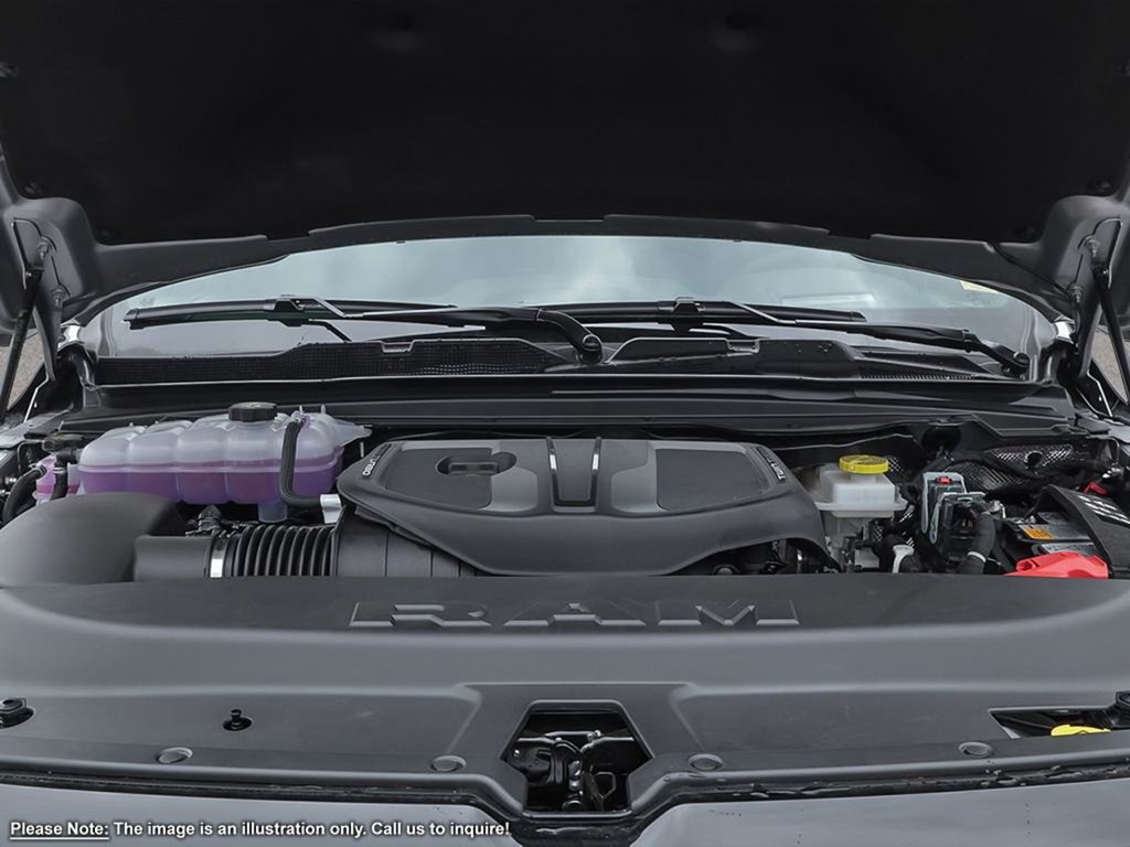 2025 Ram 1500 BIG HORN NIGHT EDITION IN BILLET SILVER EQUIPPED WITH A 3.0L TWIN TURBO I6 , 4X4 , 8SPD AUTO , PANO SUNROOF , 125L TANK , TONNEA-5