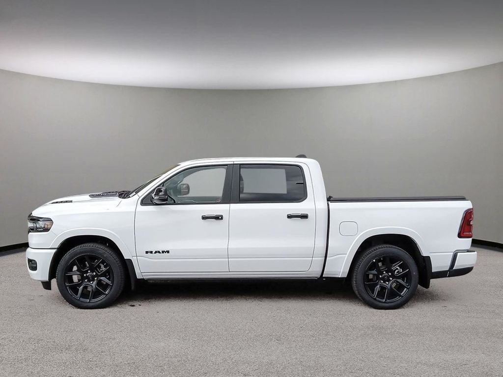 2025 Ram 1500 LARAMIE IN BRIGHT WHITE EUQIPPED WITH A 3.0L TWIN TUBRO I6 , 4X4 , 8SPD AUTO , HANDS FREE DRIVING ASSIST , AIR SUSPENSION , 125L-2