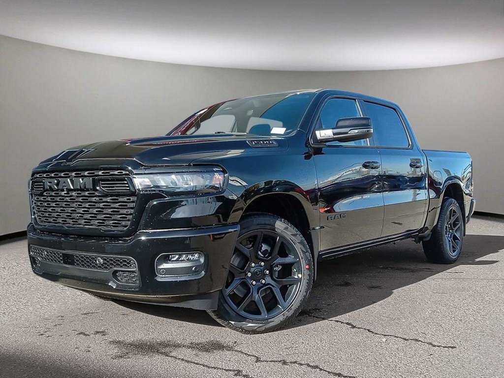2025 Ram 1500 SPORT NIGHT EDITION IN DIAMOND BLACK EQUIPPED WITH A 3.0L TWIN TURBO I6 , 4X4 , 8SPD AUTO , PANORAMIC SUNROOF , SPORT LVL 1 , LE-0