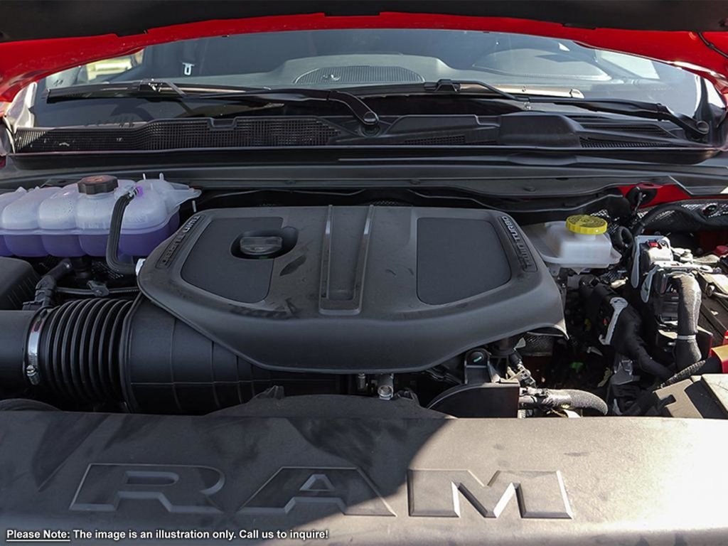 2025 Ram 1500 REBEL GT IN FLAME RED EQUIPPED WITH A 3.0L TWIN TUBRO I6 , 4X4 , 8SPD AUTO , REBEL LVL 2 , PANO SUNROOF , SIDE STEPS , 125L TANK-5