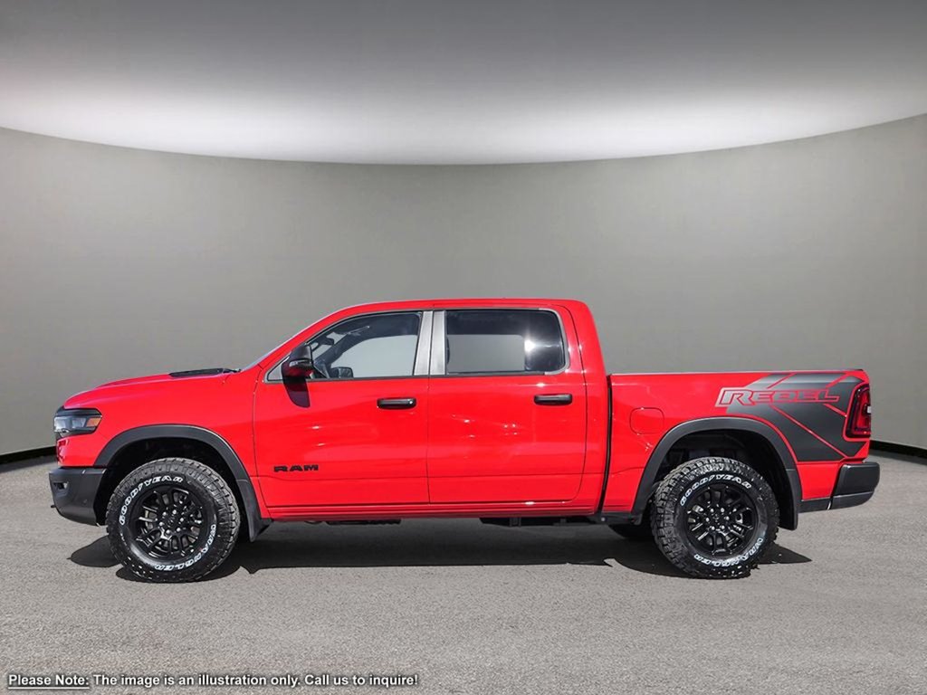 2025 Ram 1500 REBEL GT IN FLAME RED EQUIPPED WITH A 3.0L TWIN TUBRO I6 , 4X4 , 8SPD AUTO , REBEL LVL 2 , PANO SUNROOF , SIDE STEPS , 125L TANK-2